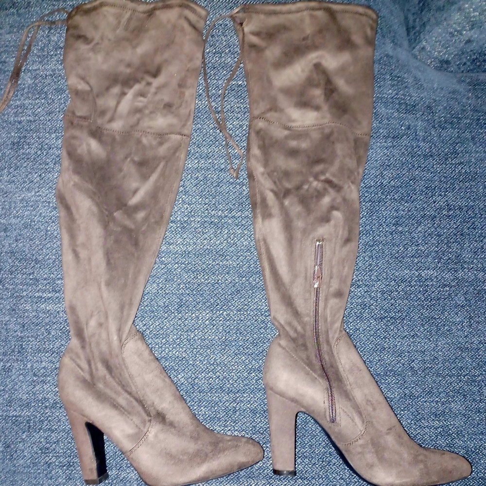 Unisa Taupe Over the Knee Boots